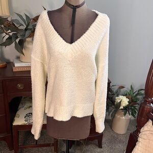 Sanctuary Cream V-Neck Sweater
